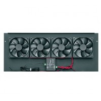 INTEGRATED 276 CFM DC FAN TOP, INCLUDES 4 FANS, FITS ANY BGR, BLACK FINISH
